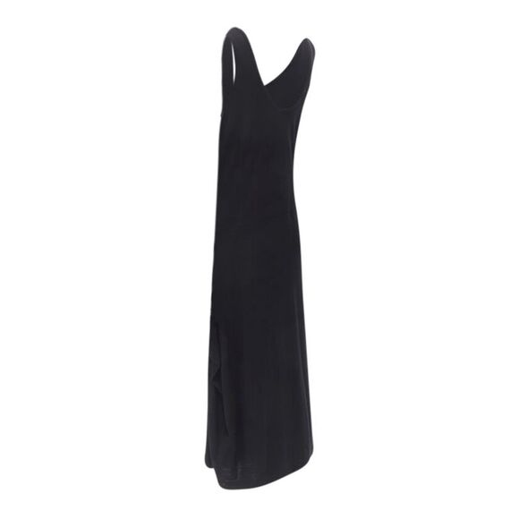 COMME DES GARCONS 1980s Vintage draped cut out detail scoop neck midi dress - Picture 6 of 7